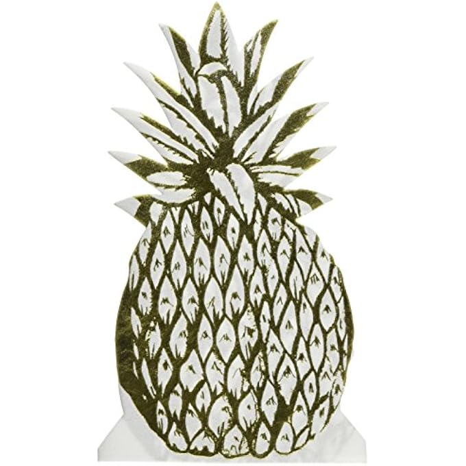 MODERN METALLICS PINEAPPLE SHAPED NAPKINS - Image 1